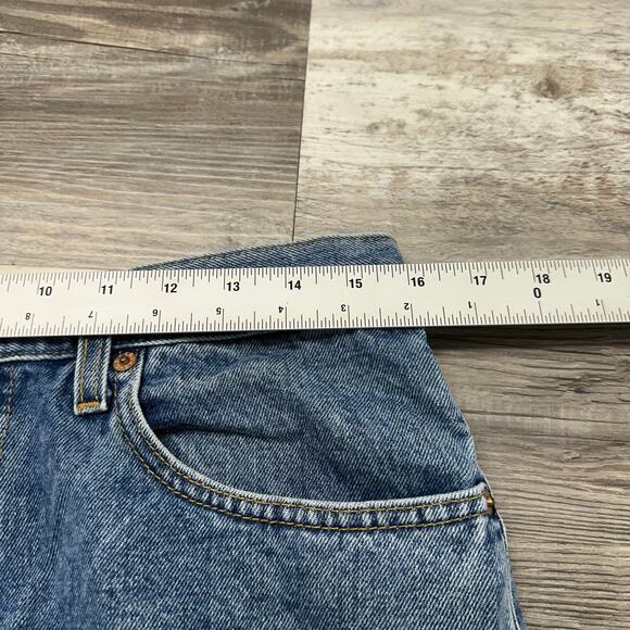 Vintage 90s Levis 550 Mid Wash Blue Mens 32x30 Loose Relaxed Fit Jeans Red Tab - Picture 8 of 13